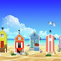 At The Beach by Movie Poster Prints At The Beach by Movie Poster Prints