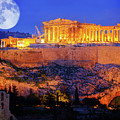 Athens and the Moon by Anastasy Yarmolovich