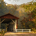 Autumn Covered Bridge Photograph by Ann Bridges Autumn Covered Bridge Photograph by Ann Bridges