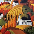 Autumn Glory - country modern landscape Painting by Debbie Criswell Autumn Glory - country modern landscape Painting by Debbie Criswell
