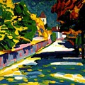 Autumn in Bavaria Painting by Wassily Kandinsky Autumn in Bavaria Painting by Wassily Kandinsky