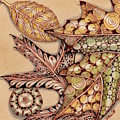 Autumn Splendor Drawing by Jan Steinle Autumn Splendor Drawing by Jan Steinle