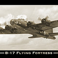 B-17 Flying Fortress Show Print Photograph by Mike McGlothlen