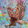 Bald Eagle Hunting Painting by Jyotika Shroff Bald Eagle Hunting Painting by Jyotika Shroff