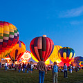 Balloon sunset by Charles McCleanon
