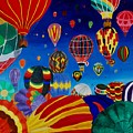 Balloons Painting by Charla Van Vlack Balloons Painting by Charla Van Vlack