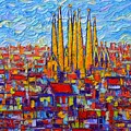 Barcelona Abstract Cityscape Sagrada Familia Modern Palette Knife Oil Painting By Ana Maria Edulescu Painting by Ana Maria Edulescu Barcelona Abstract Cityscape Sagrada Familia Modern Palette Knife Oil Painting By Ana Maria Edulescu Painting by Ana Maria Edulescu