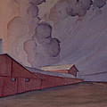 Barns and Silos Painting by Scott Kirby