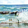 Beach Amigos Painting by Amy Kirkpatrick