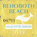 Beach Badge Rehoboth Beach by Debbie DeWitt Beach Badge Rehoboth Beach by Debbie DeWitt