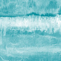 Beach Day Blue- Art by Linda Woods Mixed Media by Linda Woods Beach Day Blue- Art by Linda Woods Mixed Media by Linda Woods