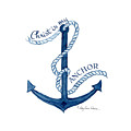 Beach House Nautical Ship Christ is my Anchor Painting by Audrey Jeanne Roberts Beach House Nautical Ship Christ is my Anchor Painting by Audrey Jeanne Roberts
