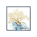 Beach House Nautilus Scallop n Conch with Tan Fan Coral Painting by Audrey Jeanne Roberts Beach House Nautilus Scallop n Conch with Tan Fan Coral Painting by Audrey Jeanne Roberts