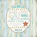 Beach House Rules - Refreshing Shore Typography Painting by Audrey Jeanne Roberts Beach House Rules - Refreshing Shore Typography Painting by Audrey Jeanne Roberts