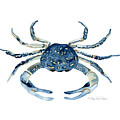 Beach House Sea Life Blue Crab Painting by Audrey Jeanne Roberts Beach House Sea Life Blue Crab Painting by Audrey Jeanne Roberts