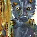 Bear Cub Painting by Dawn Derman Bear Cub Painting by Dawn Derman