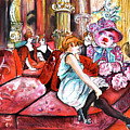 Bearnadette In The Salon Rue Des Moulins In Paris Painting by Miki De Goodaboom Bearnadette In The Salon Rue Des Moulins In Paris Painting by Miki De Goodaboom