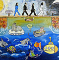 Beatles Song Titles Original Painting Characterization by Ella Kaye Dickey Beatles Song Titles Original Painting Characterization by Ella Kaye Dickey