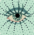 Beautiful Abstract Dotted Blue Eye Digital Art by Boriana Giormova Beautiful Abstract Dotted Blue Eye Digital Art by Boriana Giormova
