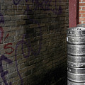 Beer Keggs and Graffiti Photograph by DArcy Evans Beer Keggs and Graffiti Photograph by DArcy Evans