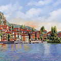Bellagio a colori Painting by Guido Borelli Bellagio a colori Painting by Guido Borelli