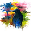 Bird 71 Crow Raven Painting by Lucie Dumas Bird 71 Crow Raven Painting by Lucie Dumas
