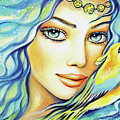 Bird of Secrets Painting by Eva Campbell Bird of Secrets Painting by Eva Campbell