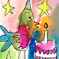 Birthday Bird Painting by Michelle Malachowski Age Seven Birthday Bird Painting by Michelle Malachowski Age Seven