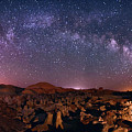 Bisti Badlands Night Sky - 2 Digital Art by OLena Art Bisti Badlands Night Sky - 2 Digital Art by OLena Art