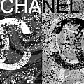 Black And White Chanel Art by Dan Sproul Black And White Chanel Art by Dan Sproul