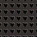 Black and White Hearts 1- Art by Linda Woods Mixed Media by Linda Woods Black and White Hearts 1- Art by Linda Woods Mixed Media by Linda Woods