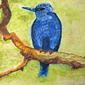 Black as Blue Bird Painting by Patricia Arroyo Black as Blue Bird Painting by Patricia Arroyo