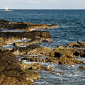 Black Rock Point and Sailboat by Jean Macaluso Black Rock Point and Sailboat by Jean Macaluso