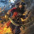 Blackbeard Digital Art by Mark Fredrickson Blackbeard Digital Art by Mark Fredrickson