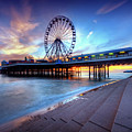 Blackpool Pier Sunset Photograph by Yhun Suarez Blackpool Pier Sunset Photograph by Yhun Suarez