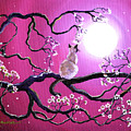 Blossoms in Fuchsia Moonlight Painting by Laura Iverson Blossoms in Fuchsia Moonlight Painting by Laura Iverson