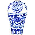 Blue and White Ginger Jar Chinoiserie 3 Painting by Laura Row Blue and White Ginger Jar Chinoiserie 3 Painting by Laura Row