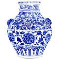 Blue and White Ginger Jar Chinoiserie 4 Painting by Laura Row Blue and White Ginger Jar Chinoiserie 4 Painting by Laura Row