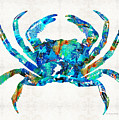 Blue Crab Art by Sharon Cummings by Sharon Cummings Blue Crab Art by Sharon Cummings by Sharon Cummings