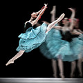 Blue dress dance Photograph by Dimitar Hristov Blue dress dance Photograph by Dimitar Hristov
