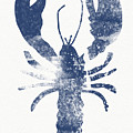 Blue Lobster- Art by Linda Woods Painting by Linda Woods Blue Lobster- Art by Linda Woods Painting by Linda Woods