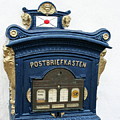 Blue Mailbox by Christiane Schulze Art And Photography Blue Mailbox by Christiane Schulze Art And Photography