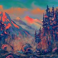 Blue Silence Painting by Vit Nasonov Blue Silence Painting by Vit Nasonov