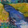 Blue Stream Painting by Julie Lueders Blue Stream Painting by Julie Lueders