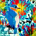Bluebird Pop Art Mixed Media by Tina LeCour Bluebird Pop Art Mixed Media by Tina LeCour