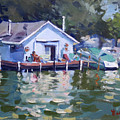 Boat House At Tonawanda Canal by Ylli Haruni Boat House At Tonawanda Canal by Ylli Haruni