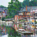 Boathouse Row in Philadelphia Photograph by Bill Cannon Boathouse Row in Philadelphia Photograph by Bill Cannon