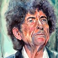 Bob Dylan watercolor portrait by Suzann Sines Bob Dylan watercolor portrait by Suzann Sines