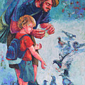 Bonding Time Painting by Jyotika Shroff Bonding Time Painting by Jyotika Shroff