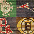 Boston Sports Teams Barn Door by Dan Sproul Boston Sports Teams Barn Door by Dan Sproul